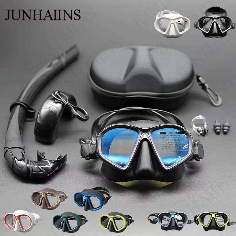 JUNHAIINS NEW Tempered Glass F - Freediving Mask Set review and price