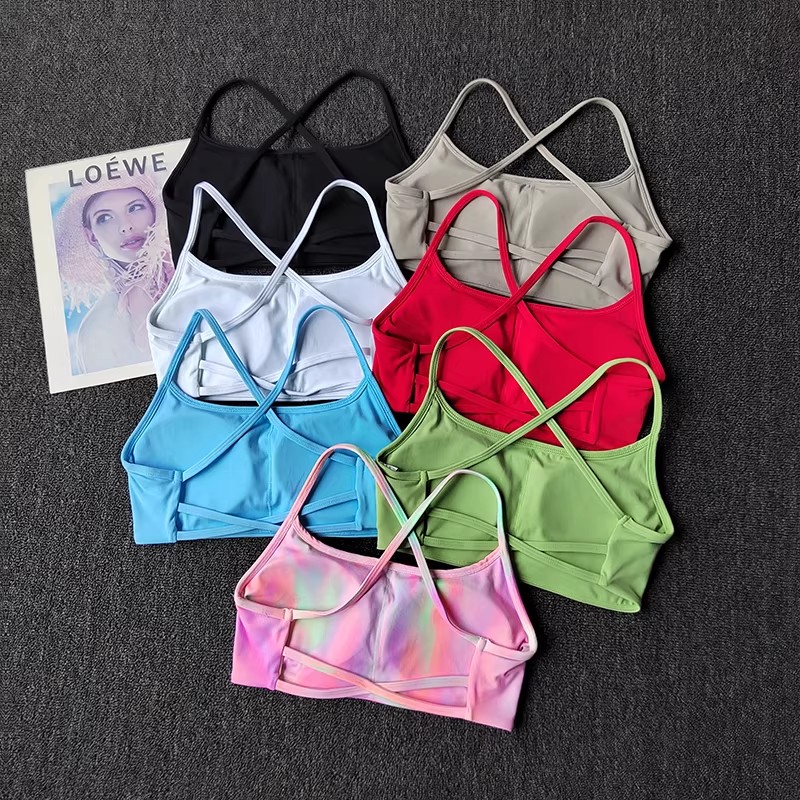 Colorful Strappy Sports Bra wi - Aquatic Sports Bra review and price