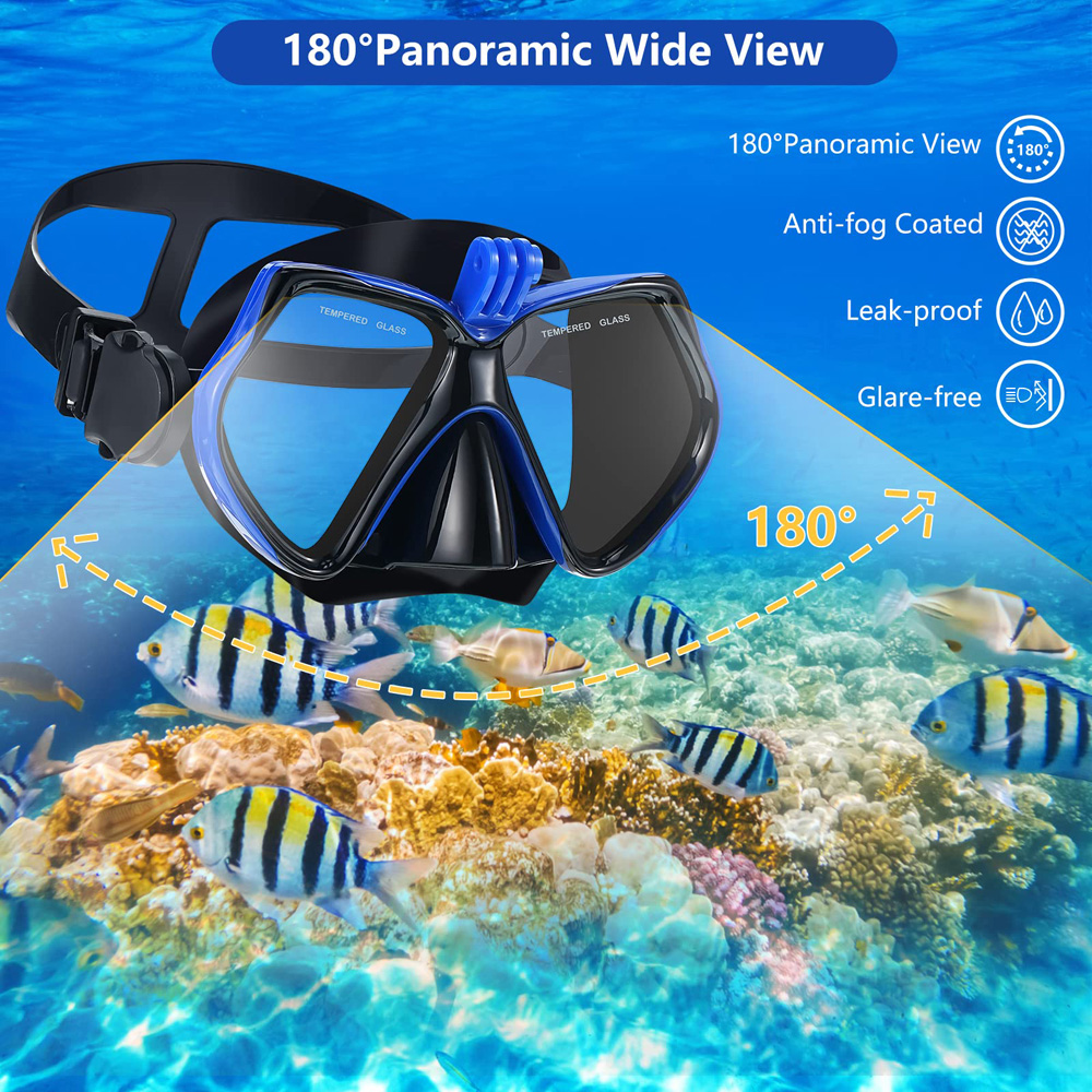 JoyMaySun Professional Underwa - Freediving Mask Set review and price
